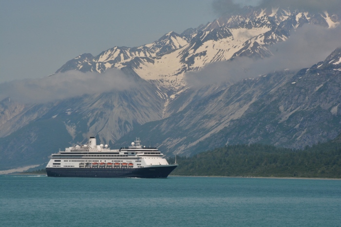 cruise ship on water